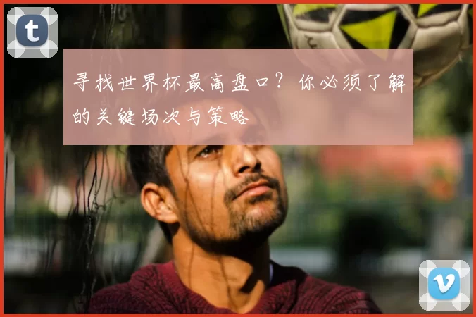 寻找世界杯最高盘口?你必须了解的关键场次与策略