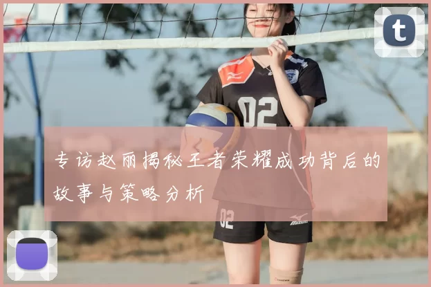 专访赵丽揭秘王者荣耀成功背后的故事与策略分析